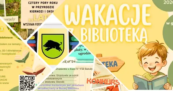 Nowości wakacyjne w bibliotece w Kiernozi – wystawa i konkurs fotograficzny