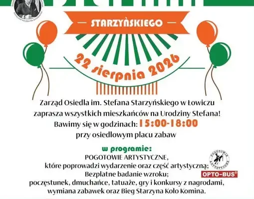 Piknik „Urodziny Stefana” w Łowiczu – atrakcje dla całych rodzin