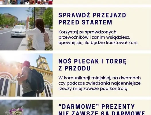 Bezpieczne powroty z wakacji – policja radzi, jak uniknąć kłopotów