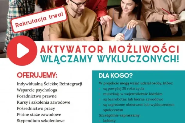 Bezpłatny projekt „Aktywator Możliwości” – szansa na rozwój i pracę