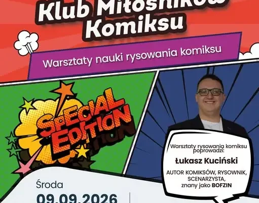 Klub Miłośników Komiksu w Łowiczu wznawia spotkania – warsztaty z Łukaszem Kucińskim
