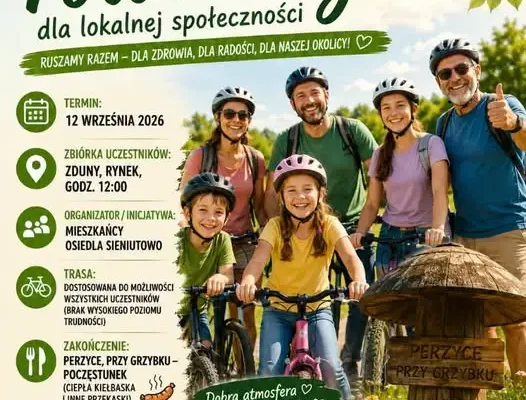 Rajd rowerowy w Zdunach – Osiedle Sieniutowo zaprasza 12 września