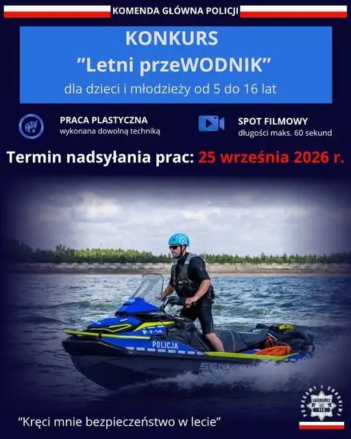 Konkurs „Letni przeWODNIK” – wspomnij bezpieczne wakacje i wygraj nagrody