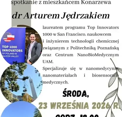 Spotkanie z dr. Arturem Jędrzakiem w Bibliotece Publicznej w Konarzewie