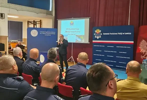 VII edycja konferencji „Młody Bezpieczny Kierowca” w I LO w Łowiczu