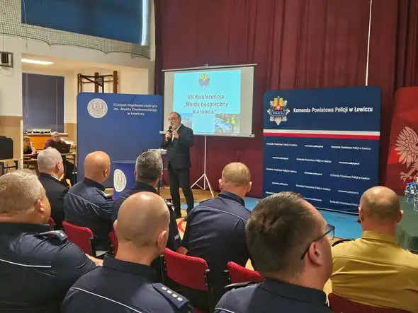 VII edycja konferencji „Młody Bezpieczny Kierowca” w I LO w Łowiczu