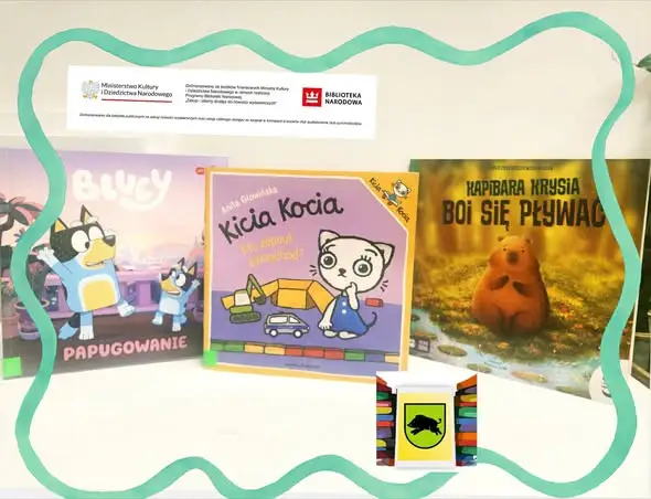 Nowe książki w Gminnej Bibliotece Publicznej w Kiernozi dzięki dofinansowaniu