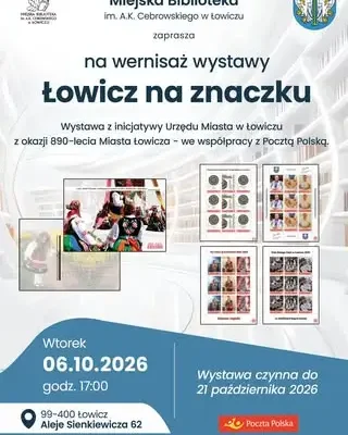 Łowicz na znaczku – wyjątkowa wystawa filatelistyczna w bibliotece