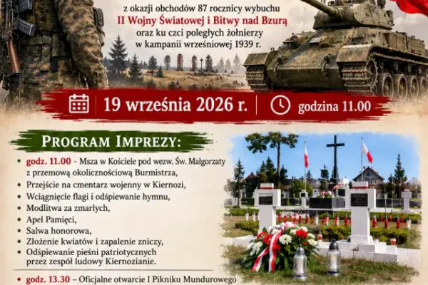 I Piknik Mundurowy w Kiernozi – 19 września 2026 r.