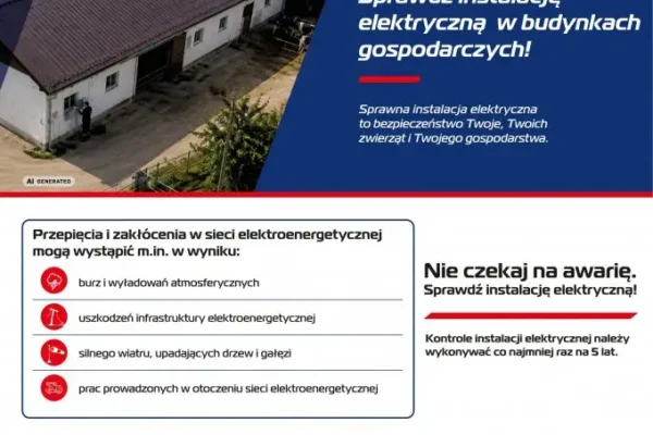 PGE Dystrybucja edukuje rolników: jak zadbać o instalację elektryczną w gospodarstwie?