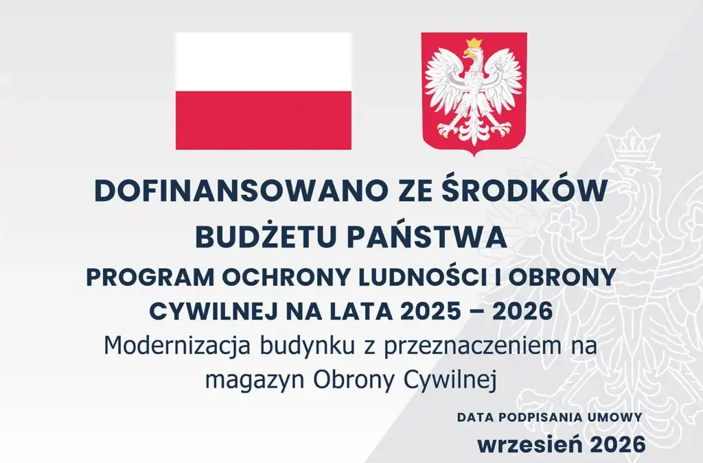 Domaniewice: budynek gospodarczy zmieni się w magazyn Obrony Cywilnej