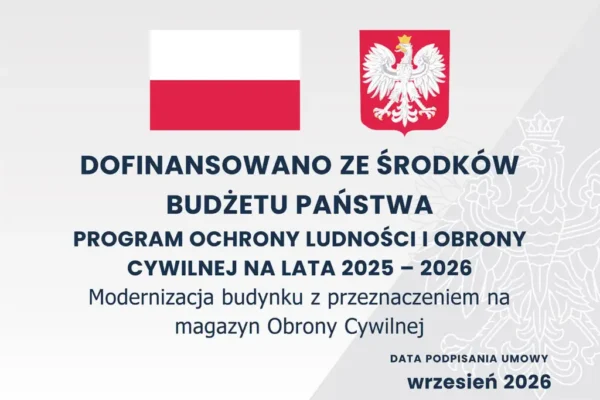 Domaniewice: budynek gospodarczy zmieni się w magazyn Obrony Cywilnej